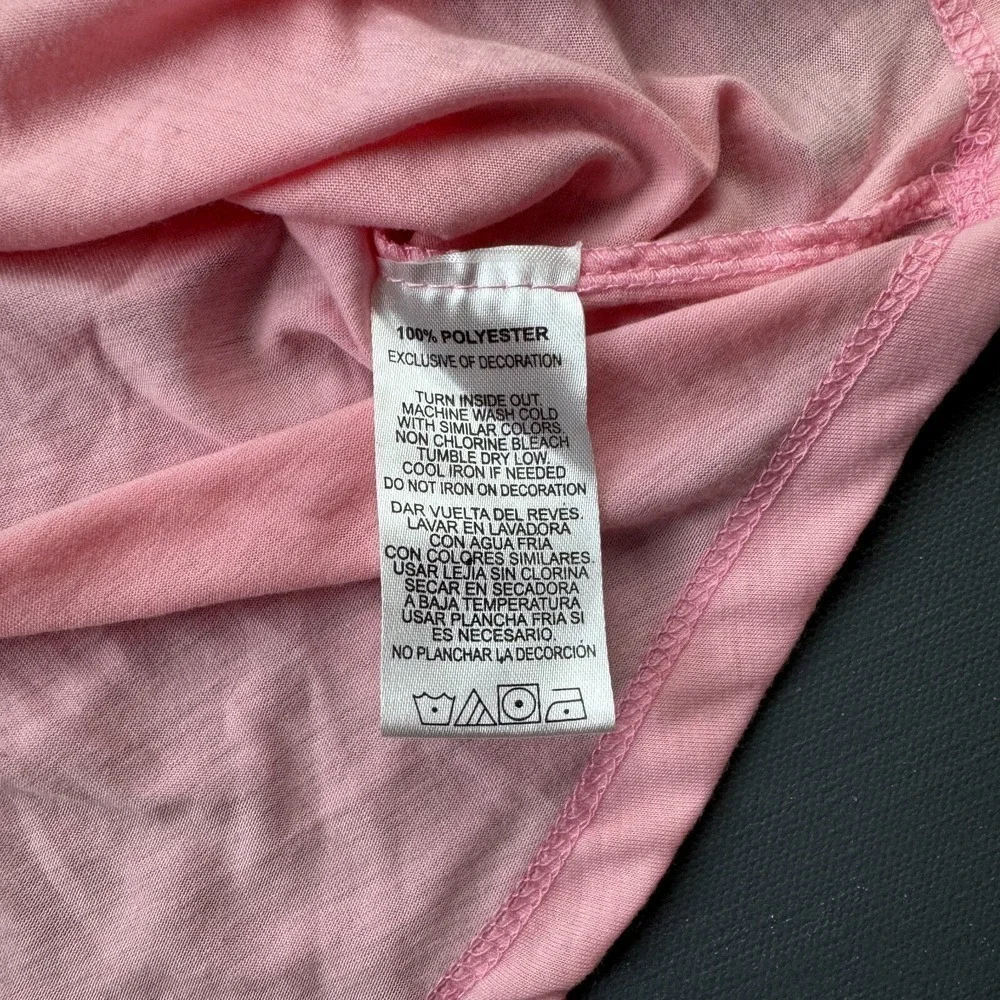 Hind Girls Size 10/12 Pink Future Leader Graphic Long Sleeve Athletic Shirt Tee